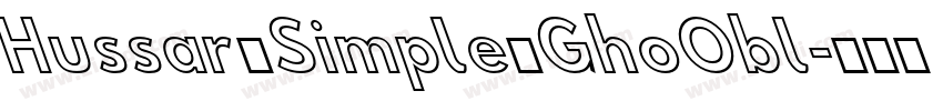 Hussar Simple GhoObl字体转换
